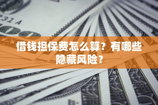 济南借钱担保费怎么算？有哪些隐藏风险？
