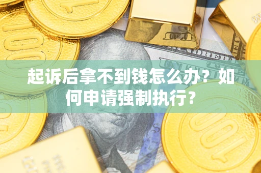 济南起诉后拿不到钱怎么办？如何申请强制执行？