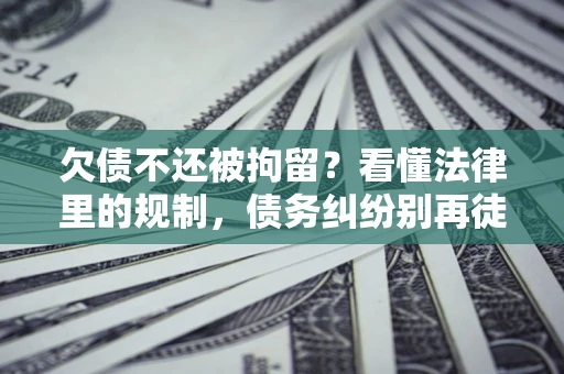 济南欠债不还被拘留？看懂法律里的规制，债务纠纷别再徒劳奔波