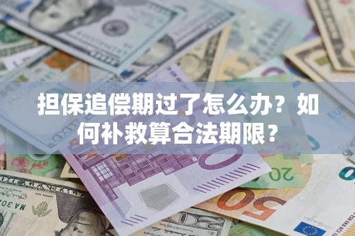 济南担保追偿期过了怎么办？如何补救算合法期限？