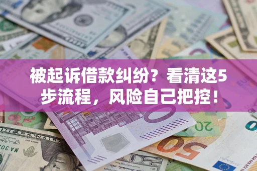 济南被起诉借款纠纷？看清这5步流程，风险自己把控！